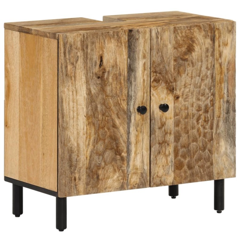 Armoire lavabo de salle de bain bois massif de manguier Armoire lavabo de salle de bain bois massif de manguier