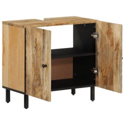 Armoire lavabo de salle de bain bois massif de manguier 