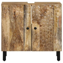 Armoire lavabo de salle de bain bois massif de manguier 