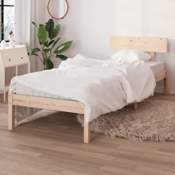 Cadre de lit sans matelas bois massif 100x200 cm 