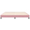 Cadre de lit sans matelas rose 200x210 cm velours 