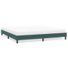 Cadre de lit sans matelas vert foncé 200x210 cm velours 