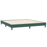 Cadre de lit sans matelas vert foncé 200x210 cm velours 