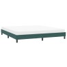 Cadre de lit sans matelas vert foncé 200x210 cm velours 