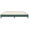 Cadre de lit sans matelas vert foncé 200x210 cm velours 
