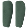 Tête de lit avec oreilles Vert foncé 147x23x78/88 cm Velours 
