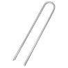 Piquets de tente 6 pcs en forme de U 30 cm Ø7mm acier galvanisé 
