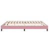 Sommier à lattes de lit sans matelas rose 200x210 cm velours 