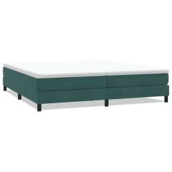 Sommier à lattes de lit sans matelas vert foncé 200x210cm 