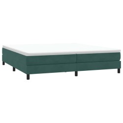 Sommier à lattes de lit sans matelas vert foncé 200x210cm 