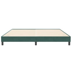 Sommier à lattes de lit sans matelas vert foncé 200x210cm 