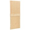 Porte coulissante avec kit de quincaillerie 90x210cm Pin massif 