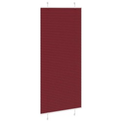 Store plissé rouge bordeaux 95x200 cm largeur du tissu 94,4 cm 