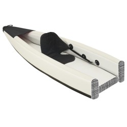 Kayak gonflable noir 375x72x31 cm polyester 
