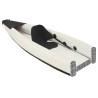 Kayak gonflable noir 375x72x31 cm polyester 