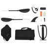 Kayak gonflable noir 375x72x31 cm polyester 
