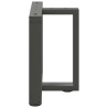Pieds de table basse en T, 2 pièces, anthracite, 50 x 25 x (42-43) cm, acier 