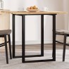 Dessus de table carré 80x80x2 cm bois massif d'acacia 