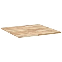 Dessus de table carré 80x80x2 cm bois massif d'acacia 