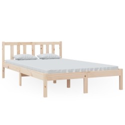 Cadre de lit sans matelas bois massif 120x200 cm 