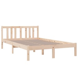 Cadre de lit sans matelas bois massif 120x200 cm 