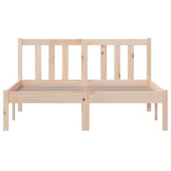 Cadre de lit sans matelas bois massif 120x200 cm 