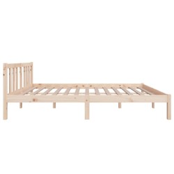 Cadre de lit sans matelas bois massif 120x200 cm 