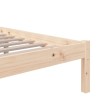 Cadre de lit sans matelas bois massif 120x200 cm 