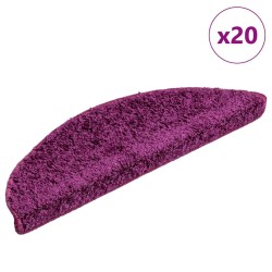Tapis d'escalier 20 pcs violet 56x17x3 cm 