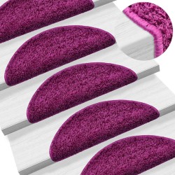 Tapis d'escalier 20 pcs violet 56x17x3 cm 