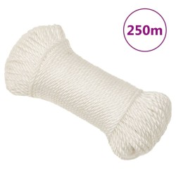 Corde de travail Blanc 3 mm 250 m polypropylène 