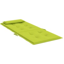 Coussins de chaise à dossier haut lot de 4 vert vif 