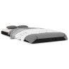 Cadre de lit sans matelas noir 90x200 cm bois de pin massif 