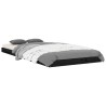 Cadre de lit sans matelas noir 90x200 cm bois de pin massif 