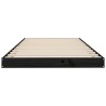 Cadre de lit sans matelas noir 90x200 cm bois de pin massif 
