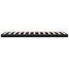 Cadre de lit sans matelas noir 90x200 cm bois de pin massif 