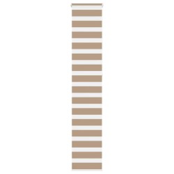 Store zèbre marron sable largeur du tissu 45,9 cm polyester 