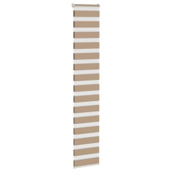 Store zèbre marron sable largeur du tissu 45,9 cm polyester 