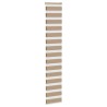 Store zèbre marron sable largeur du tissu 45,9 cm polyester 