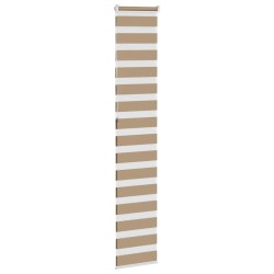 Store zèbre marron sable largeur du tissu 45,9 cm polyester 