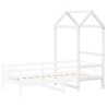 Toit de lit pour enfants 118x70x176,5 cm bois de pin massif 