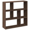 Étagère séparatrice de pièce chêne marron 102x29x103,5 cm 