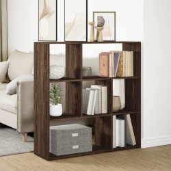 Étagère séparatrice de pièce chêne marron 102x29x103,5 cm 