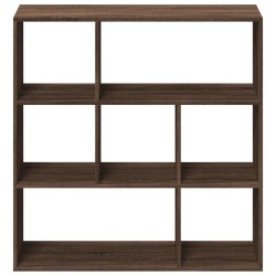 Étagère séparatrice de pièce chêne marron 102x29x103,5 cm 