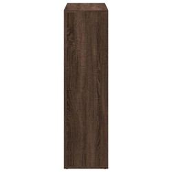 Étagère séparatrice de pièce chêne marron 102x29x103,5 cm 