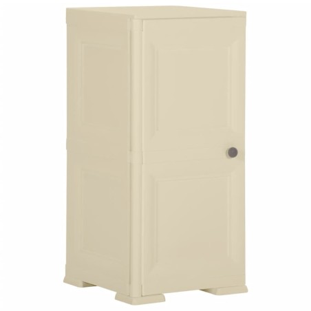 Armoire plastique 40x43x85,5 cm design de bois blanc angora 
