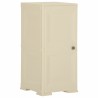 Armoire plastique 40x43x85,5 cm design de bois blanc angora 