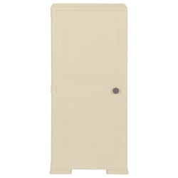 Armoire plastique 40x43x85,5 cm design de bois blanc angora 