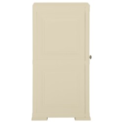 Armoire plastique 40x43x85,5 cm design de bois blanc angora 