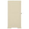 Armoire plastique 40x43x85,5 cm design de bois blanc angora 